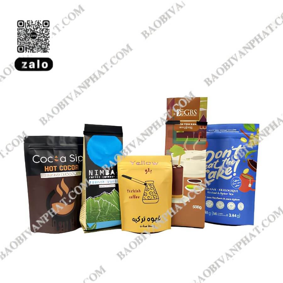 Các mẫu túi đựng cà phê phổ biến hiện nay