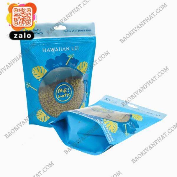Bao bì nhựa zipper có cửa sổ trong suốt giúp quan sát sản phẩm