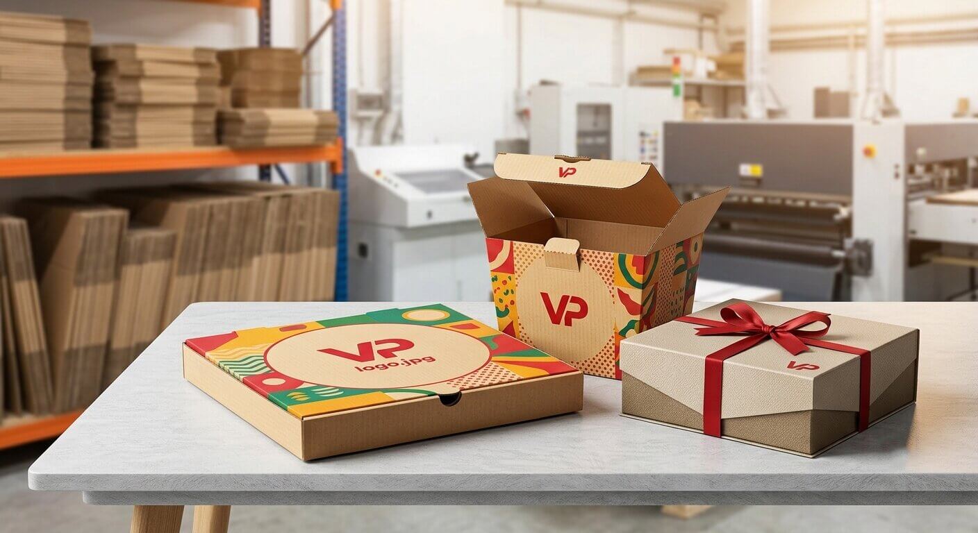 Mẫu hộp giấy đựng thức ăn nhanh và hộp quà tặng cao cấp thiết kế bởi Vạn Phát.