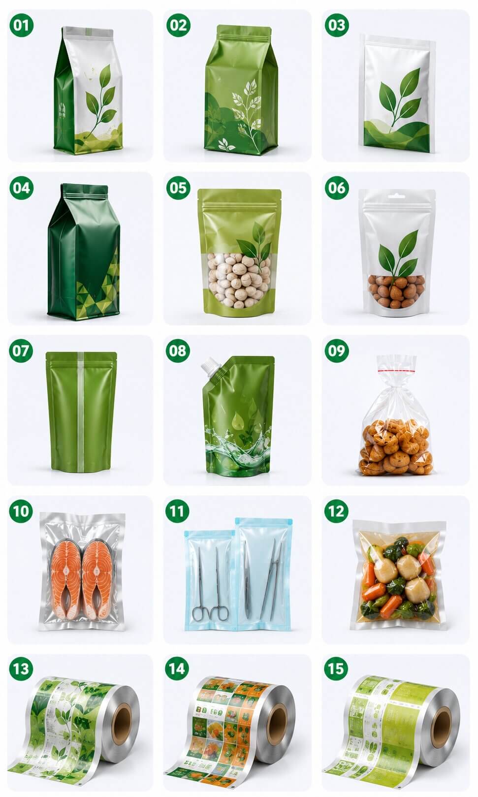 Các loại bao bì nhựa phổ biến theo yêu cầu