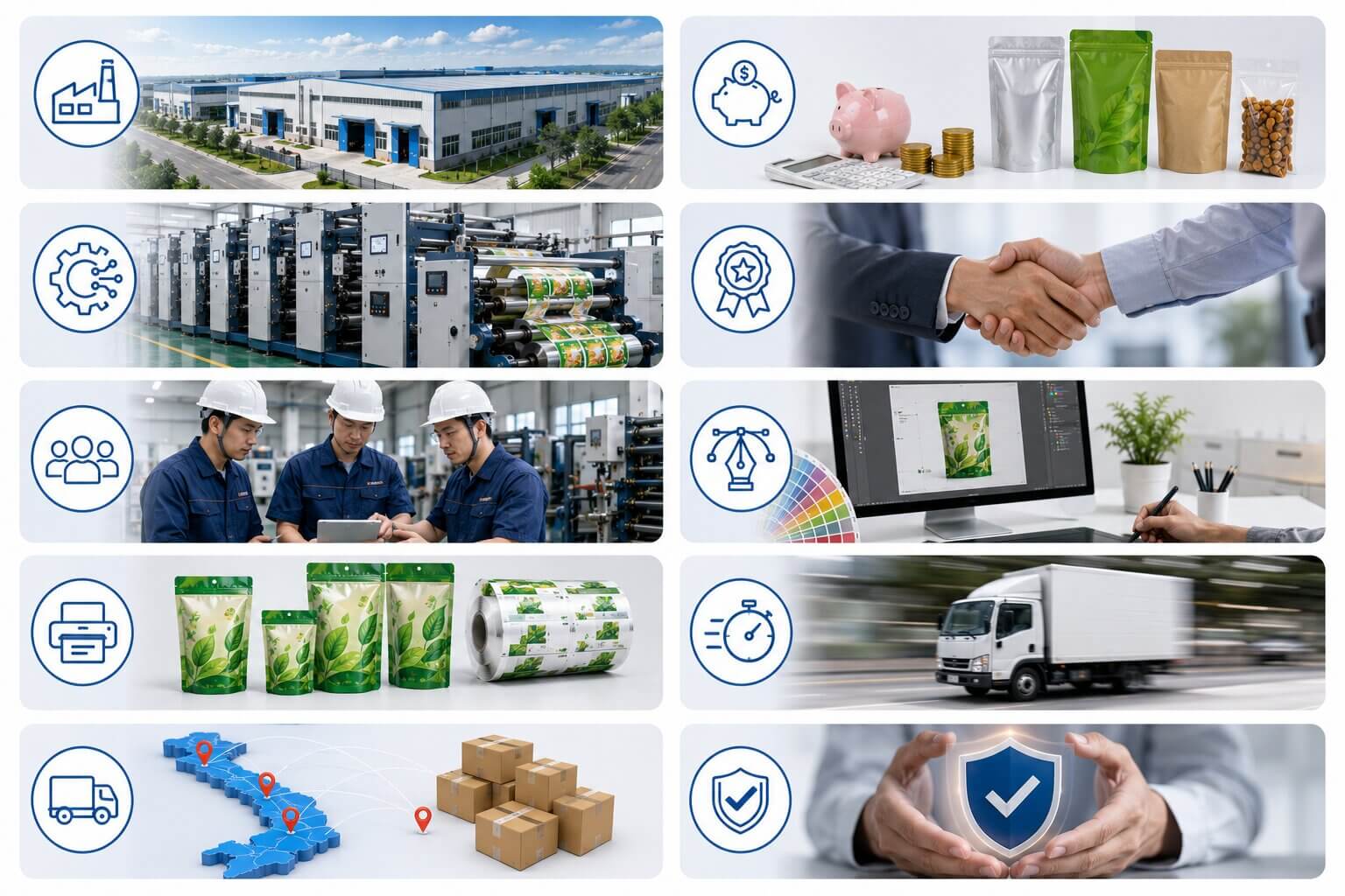 Dịch vụ in bao bì nhựa giá rẻ trực tiếp từ nhà máy