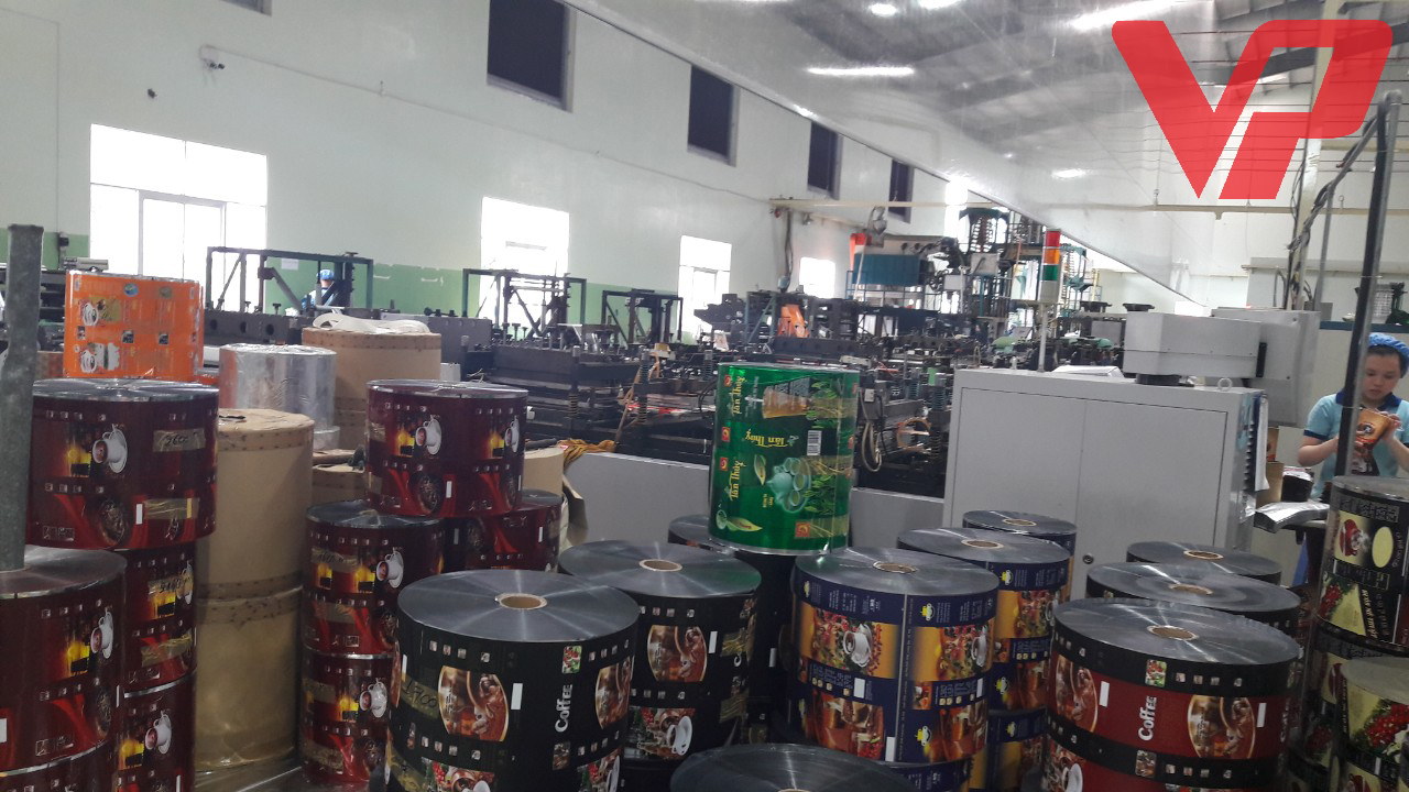 Dây chuyền sản xuất và hệ thống máy in ống đồng màng đóng gói tự động công nghiệp