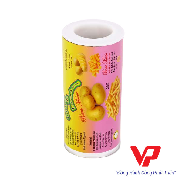 Cuộn màng đóng gói tự động in nhãn thương hiệu snack khoai tây chiên Bara Musso