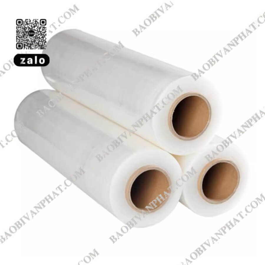 Ba cuộn màng PE 3 lớp góc nghiêng