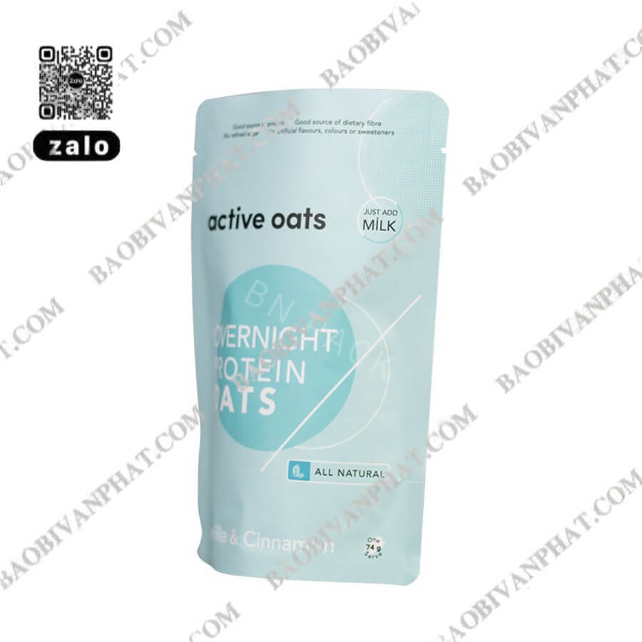 In bao bì sản phẩm túi yến mạch Active Oats
