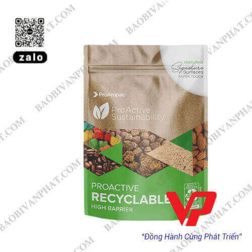 Bao bì nhựa tái chế bảo quản thực phẩm thân thiện môi trường