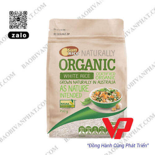 Túi nhựa đựng gạo in thương hiệu