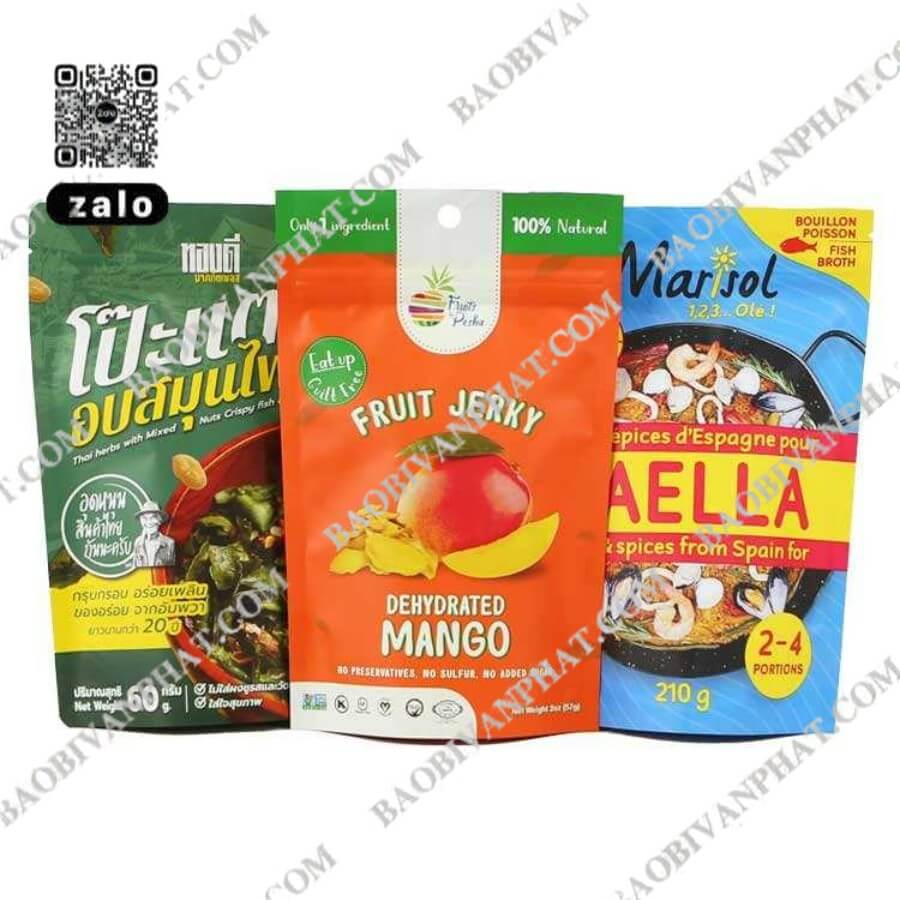 In túi nilon bao bì trái cây sấy và thực phẩm khô