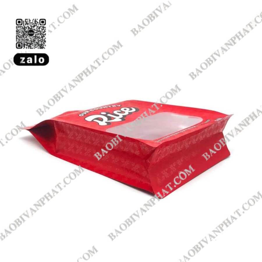 Túi 8 cạnh đáy rộng đựng gạo