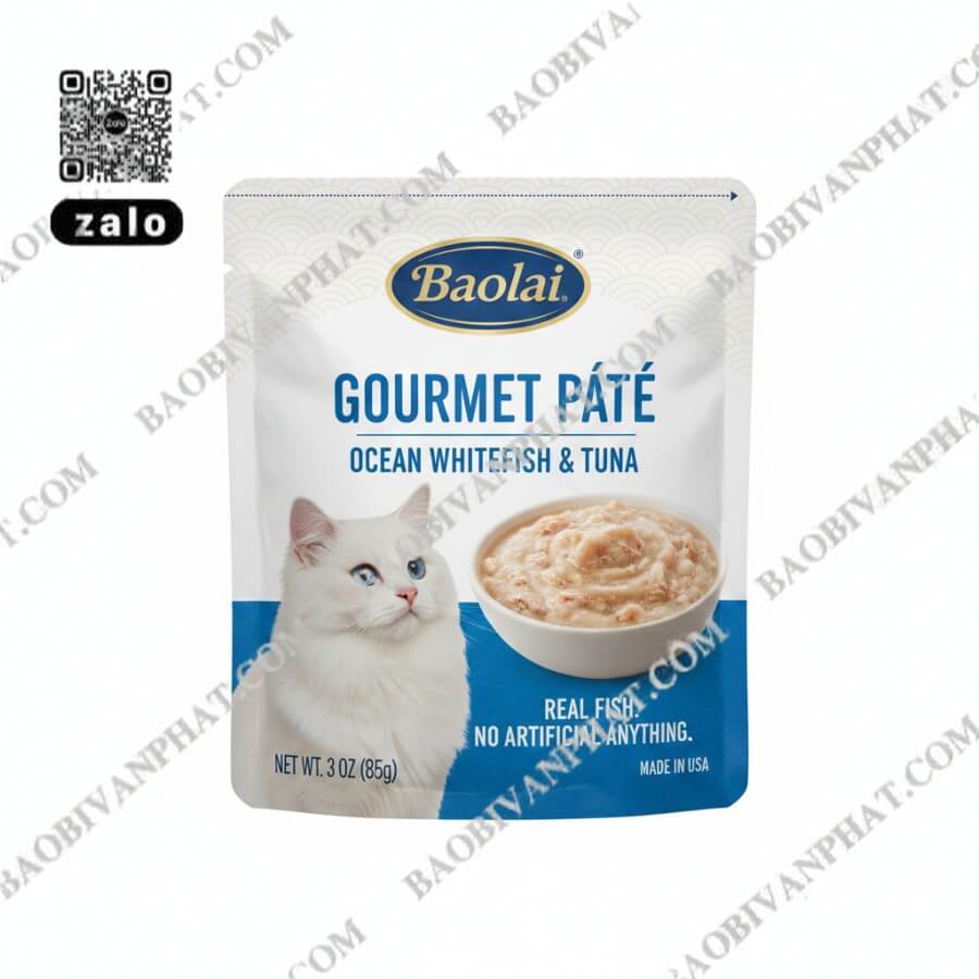 Túi định hình đựng thức ăn cho mèo