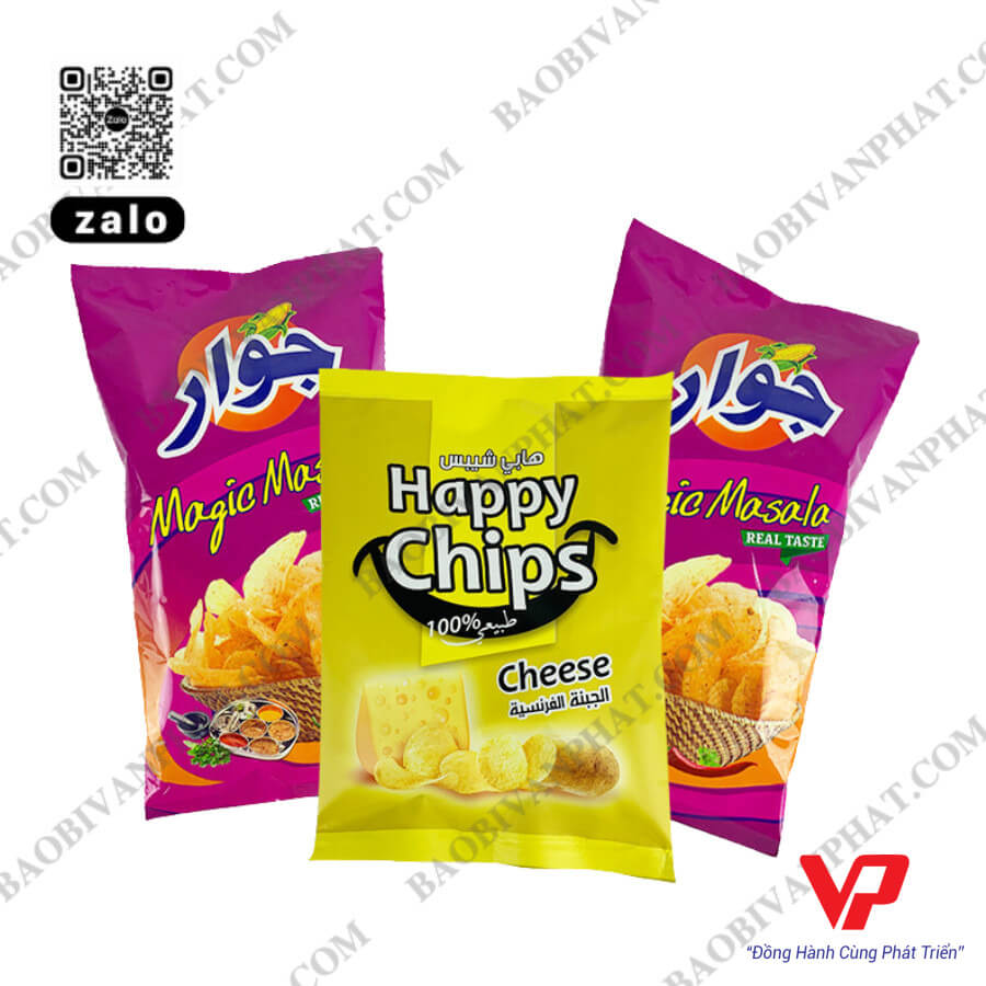Mẫu túi đựng bánh snack in ấn đẹp mắt kích thích thị giác
