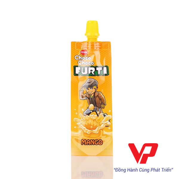 Túi có vòi phun sủi hương xoài FURTI Mango màu sắc nổi bật