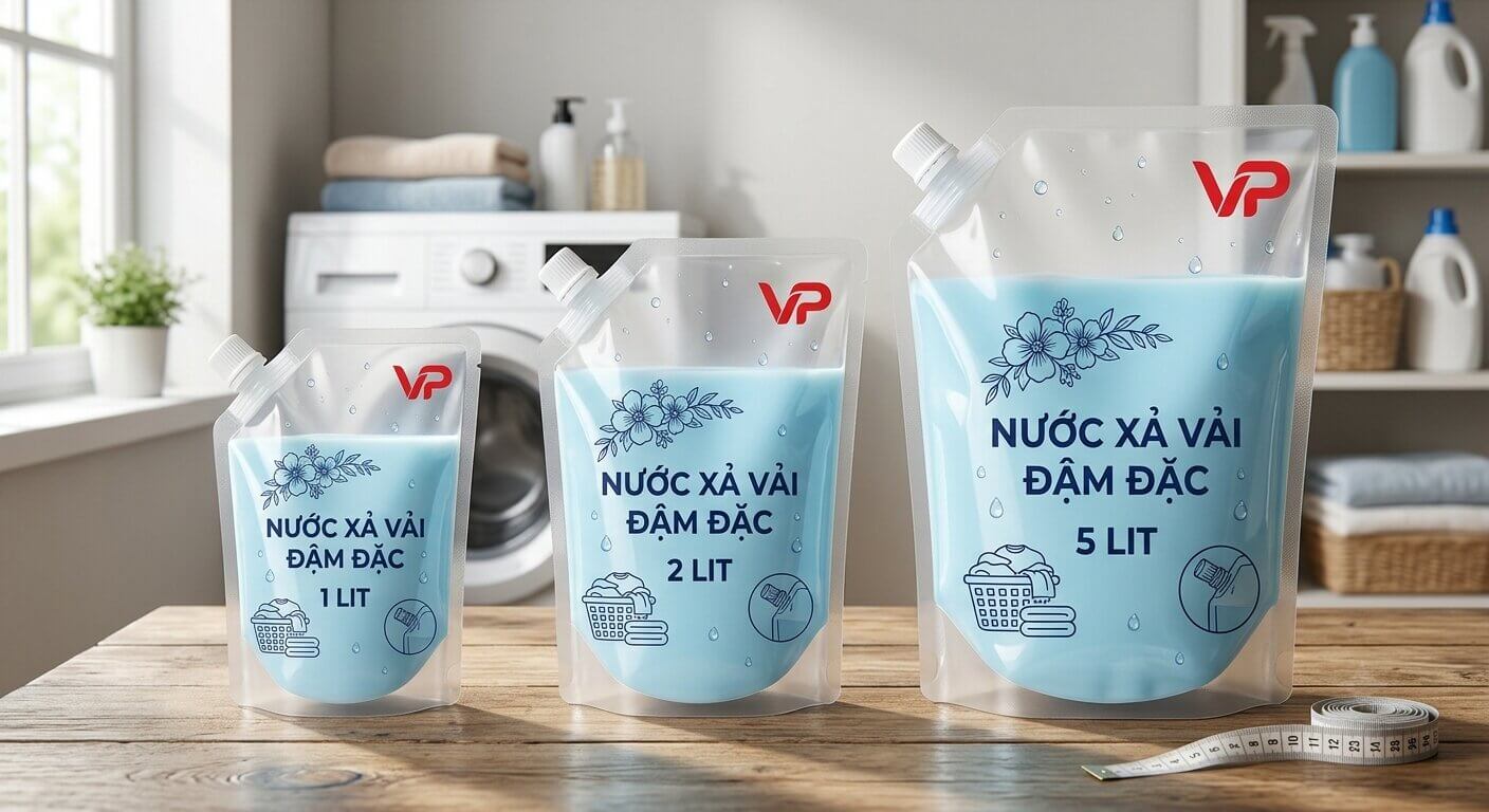 Bộ sưu tập túi nước xả vải VP dung tích 1L 2L 5L