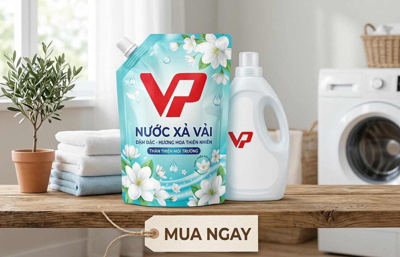 Túi nước xả vải đậm đặc Vạn Phát hương hoa thiên nhiên tiện lợi