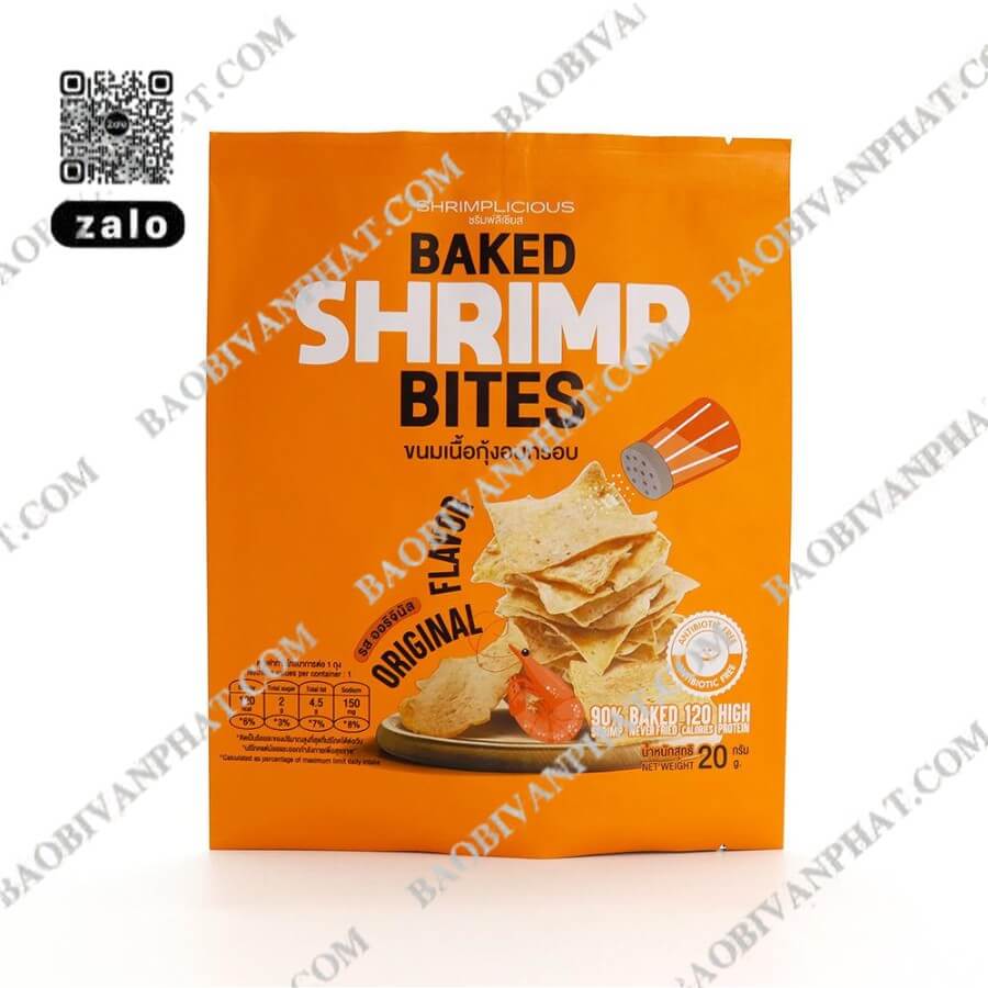 Túi hàn lưng giữa bao bì snack thực phẩm cao cấp