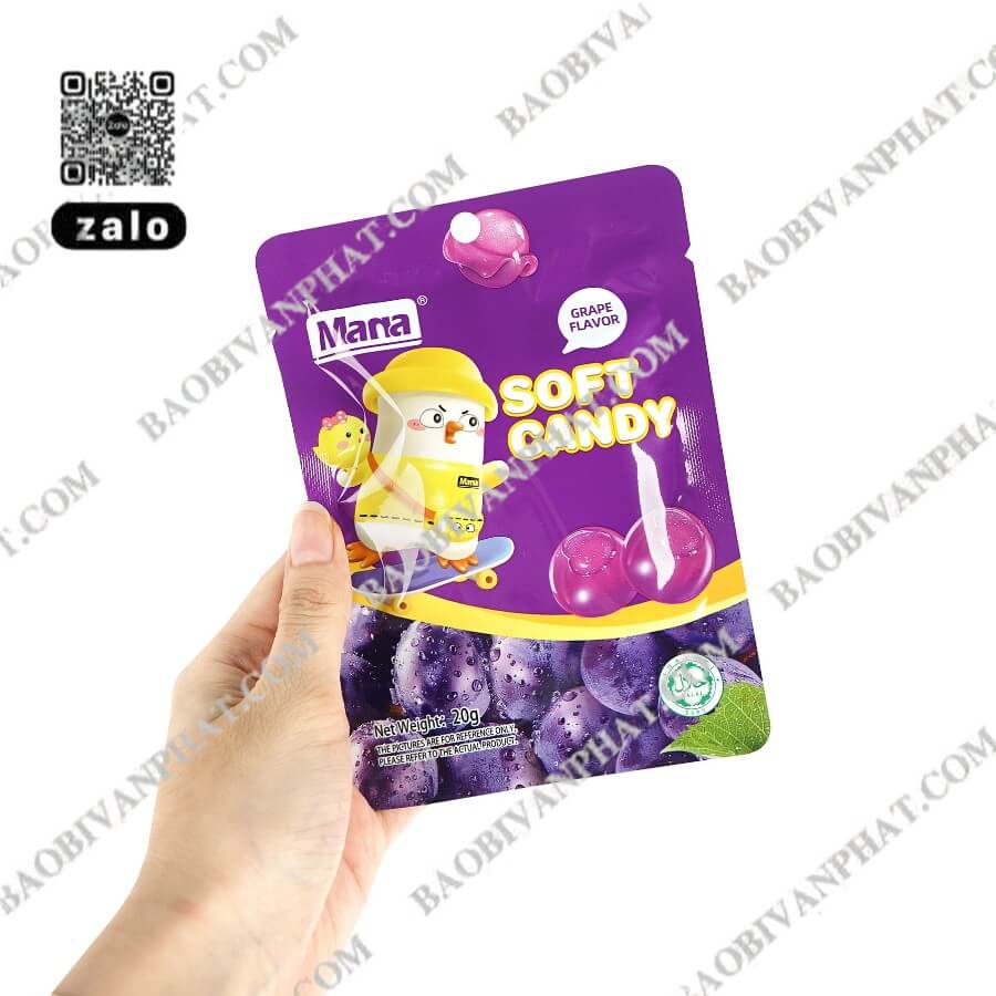 Túi màng ghép 3 biên đóng gói bánh kẹo