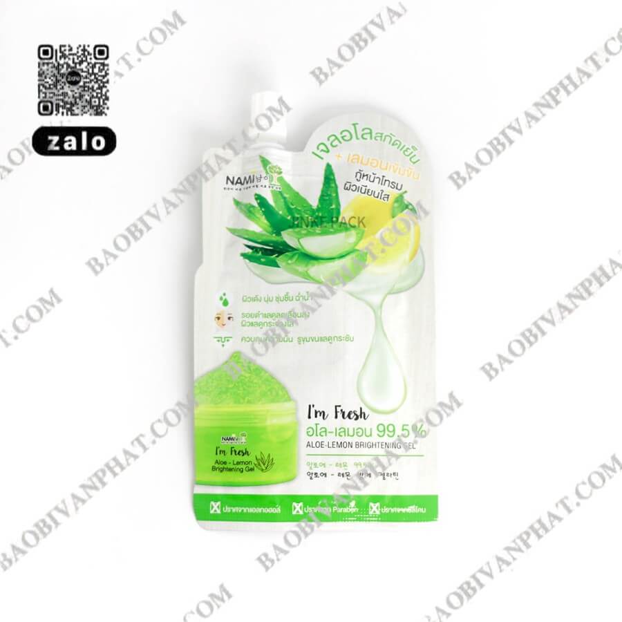 Túi đựng gel lô hội thiết kế nổi bật khi in bao bì mỹ phẩm