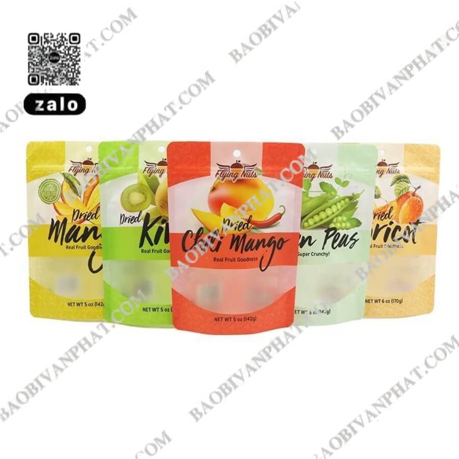 Nhiều mẫu túi PE hột xoài cho các loại nông sản sấy