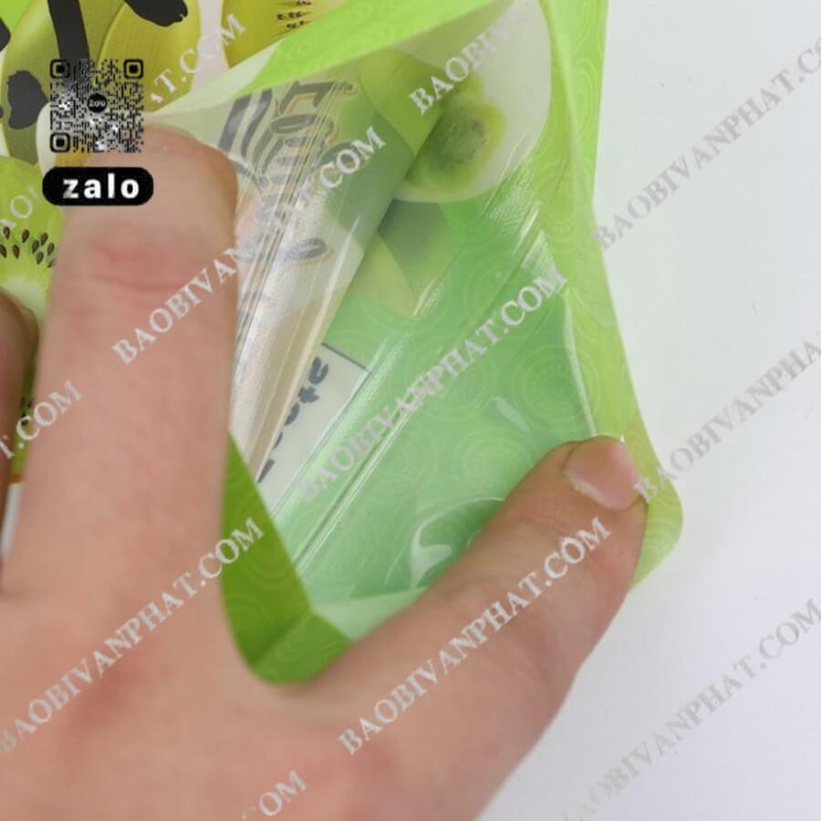 Cửa sổ trong suốt trên túi PE hột xoài