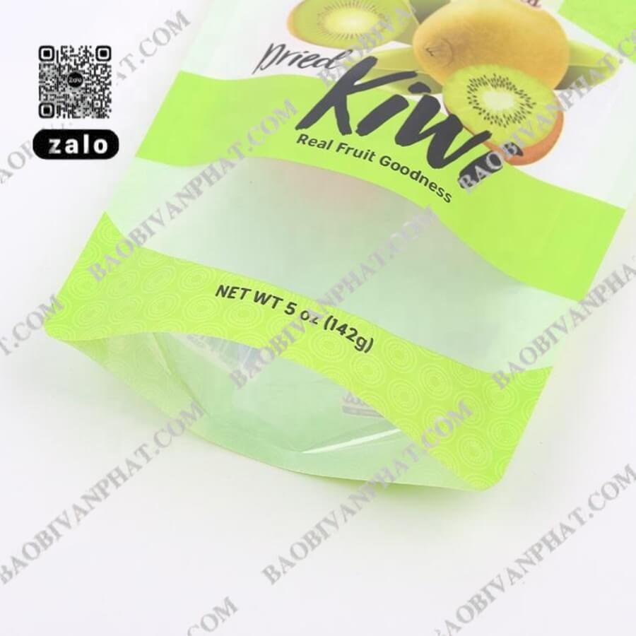 Túi PE hột xoài có đáy đứng trưng bày chắc chắn