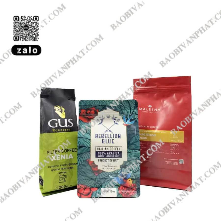 3 Mẫu Bao Bì Cà Phê Thông Dụng Nhất Trên Thị Trường Hiện Nay