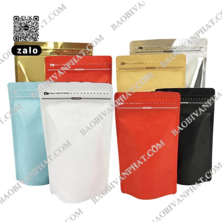 In túi zipper chỉ đỏ